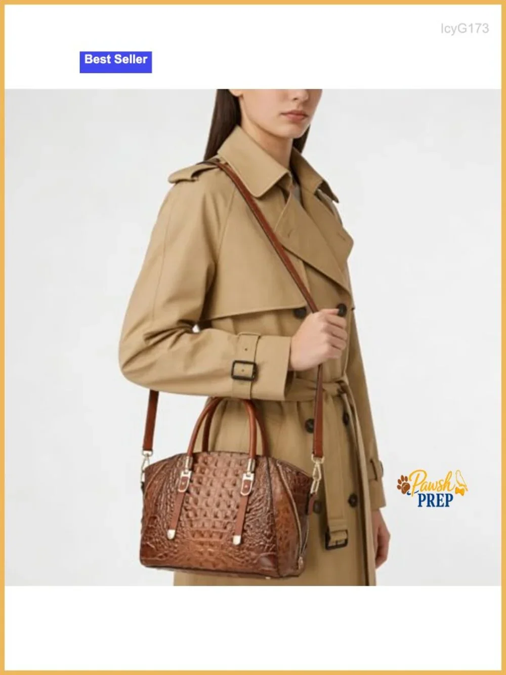 Crocodile Pattern PU Leather Satchel Shoulder Bag Ladies Zipper Totes Purse Top
